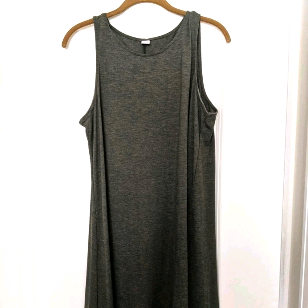 Olive Green Swing Dress